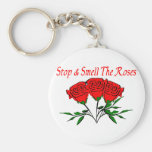 Smell The Roses Key Chains