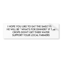 SMELT bumper stickers