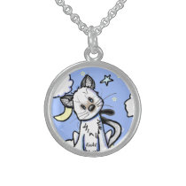 Smidge Kitty Moon & Stars Necklace