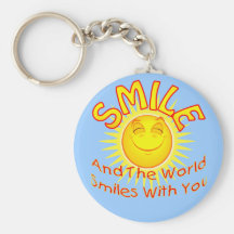 Smile and the World Smiles with You (2) Key Chains