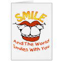 Smile and the World Smiles with You cards by MarkoMarko Smile and the World Smiles with You cards