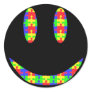 Smile Autism Round Sticker