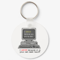 Smile because you are my Dad - Keychain by GreyWolfCreation Smile because you are my Dad - Keychain