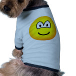 Smile! big tellow emoticon pet tee