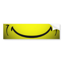 Smile Bumper Sticker bumper stickers