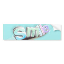 Smile bumper sticker bumper stickers