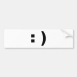 smile computer style bumper sticker