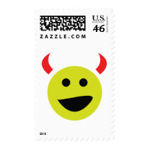 smile devil postage