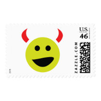 smile devil postage