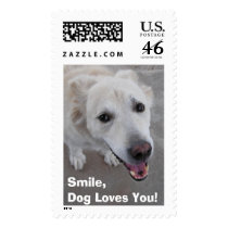 Smile, Dog Loves You! postage by talbotland Smile, Dog Loves You! postage