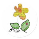 smile flower stickers by lissame73 smile flower stickers