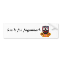 Smile for Jagannath bumper sticker bumper stickers by Mohans_Krishna_store Smile for Jagannath bumper sticker bumper stickers