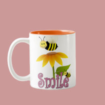 Smile Happy Bees mugs