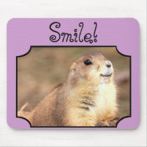 Smile Happy Prairie dog mousepad
