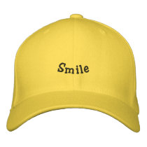 Smile hat embroidered hats by stiingya Smile hat embroidered hats