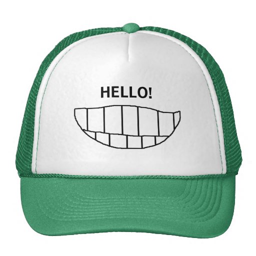 SMILE ! HELLO! hat Zazzle