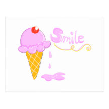 Smile Ice Cream Postcard