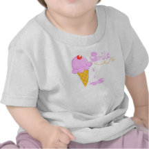 Smile Ice Cream Tee Shirts