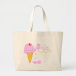 Smile Ice Cream Tote Bags
