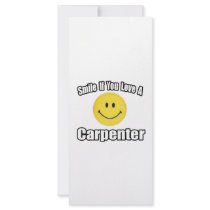 Smile If You Love a Carpenter rack cards by Carpenter_Shirts Smile If You Love a Carpenter rack cards