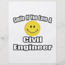 Smile If You Love A Civil Engineer Custom Flyer