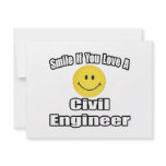 Smile If You Love A Civil Engineer Invitations