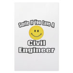 Smile If You Love A Civil Engineer Stationery Design