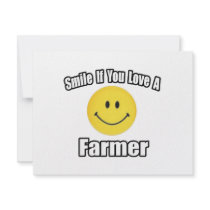 Smile If You Love a Farmer invitations by Farmer_Shirts Smile If You Love a Farmer invitations