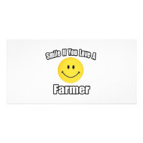 Smile If You Love a Farmer photo cards by Farmer_Shirts Smile If You Love a Farmer photo cards