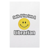 Smile If You Love a Librarian Stationery Design