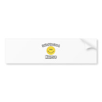 Smile If You Love a Nurse bumper stickers by nurseshirts Smile If You Love a Nurse bumper stickers