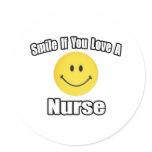 Smile If You Love a Nurse stickers