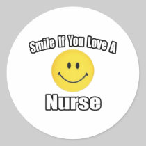 Smile If You Love a Nurse Stickers