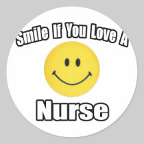 Smile If You Love a Nurse Stickers