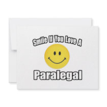 Smile If You Love a Paralegal Invitations