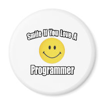 Smile If You Love a Programmer magnets