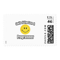 Smile If You Love a Programmer postage