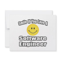 Smile If You Love A Software Engineer Personalized Announcement
