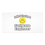 Smile If You Love A Software Engineer Photo Card Template