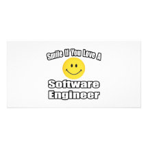Smile If You Love A Software Engineer Photo Card Template