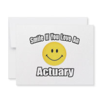 Smile If You Love an Actuary invitations