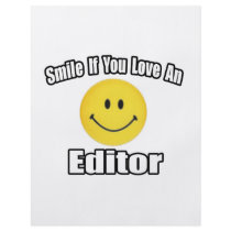 Smile If You Love an Editor flyers