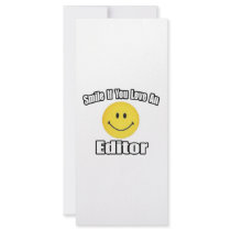 Smile If You Love an Editor rack cards by Editor_Shirts Smile If You Love an Editor rack cards