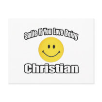 Smile If You Love Being Christian postcards