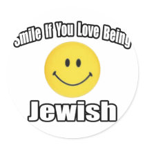 Smile If You Love Being Jewish stickers