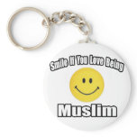 Smile If You Love Being Muslim Key Chains