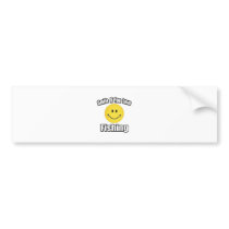 Smile If You Love Fishing bumper stickers