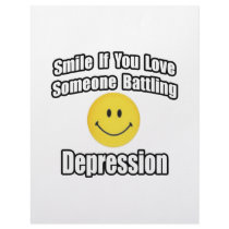 Smile If You Love Someone Battling Depression letterhead