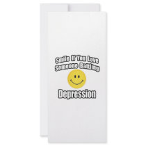 Smile If You Love Someone Battling Depression rack cards by Depression_Shirts Smile If You Love Someone Battling Depression rack cards