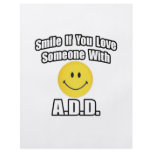 Smile If You Love Someone With A.D.D Flyer Design